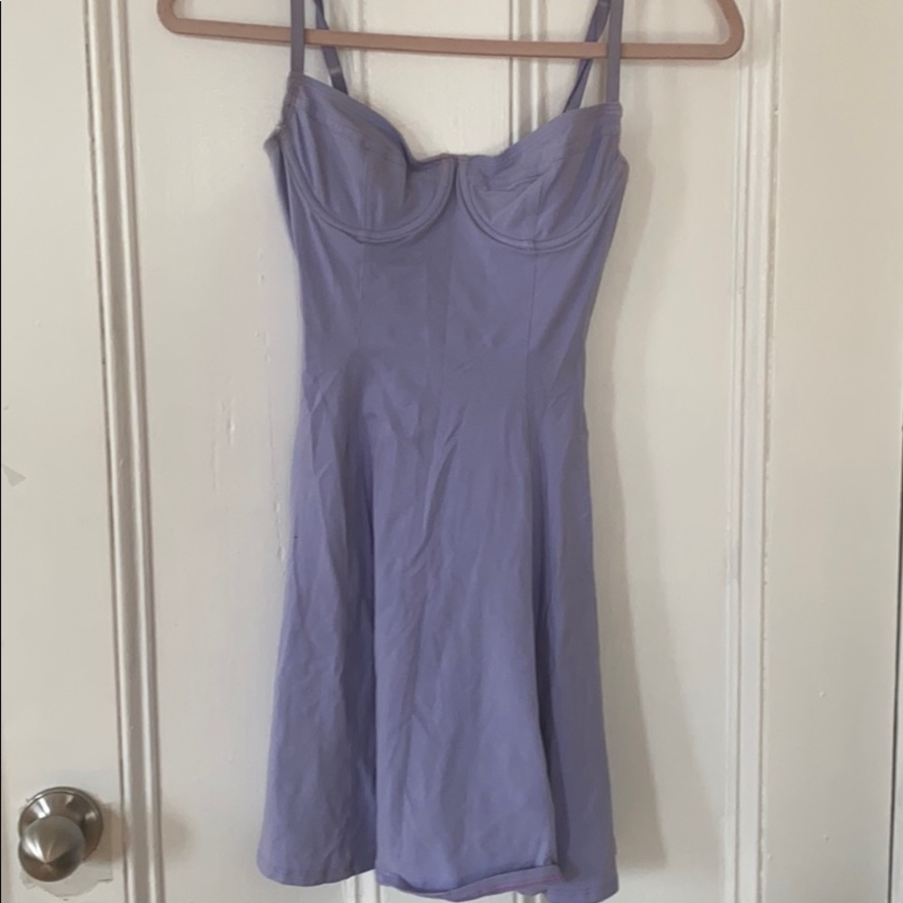 Purple mini dress